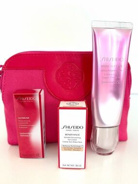 Shiseido All day Brighter, Powerful Infusing Concentrate, Mini Eye Cream & Pouch